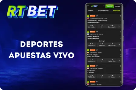 Más de 40 deportes, e-sports y apuestas en vivo